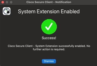 Mac System extension confirmation prompt box